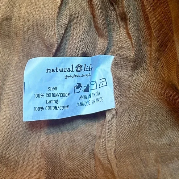 NATURAL LIFE Floral Midi Skirt - Mustard and Navy - Picture 4 of 4